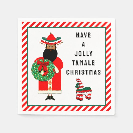 フェリおもしろいズナビダファイエスタ スタンダードカクテルナプキン (正面)