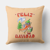 フェリおもしろいズ・ナヴィダッドかわいいクリスマス・チリ クッション (裏面)