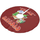 フェリおもしろいズ・ナヴィダッドかわいいクリスマス・チリ ブラッシュドポリエステルツリースカート (アングル)