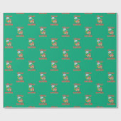 フェリおもしろいズ・ナヴィダッドかわいいクリスマス・チリ ラッピングペーパー (フラット)