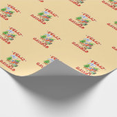 フェリおもしろいズ・ナヴィダッドかわいいクリスマス・チリ ラッピングペーパー (角)