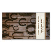 フェリアスホースシューイングとトリム マグネット名刺 (正面)