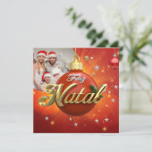 フェリカスタマイズスナタルポルトガル人メリークリスマス シーズンカード (スタンド正面)