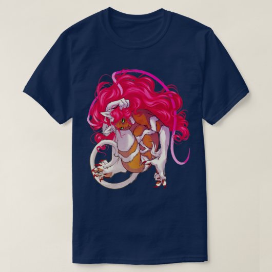 フェリシアピンク変種 Tシャツ (デザイン正面)