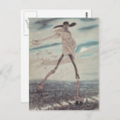 フェリシアン・ロップス:サタンの人。サタン播種タレス ポストカード (正面/裏面)