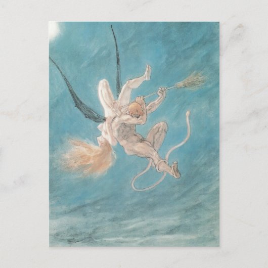 フェリシアン・ロップス – サタン。除去 ポストカード (正面)