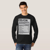 フェリシア栄養情報問題解決懸命 Tシャツ (正面フル)