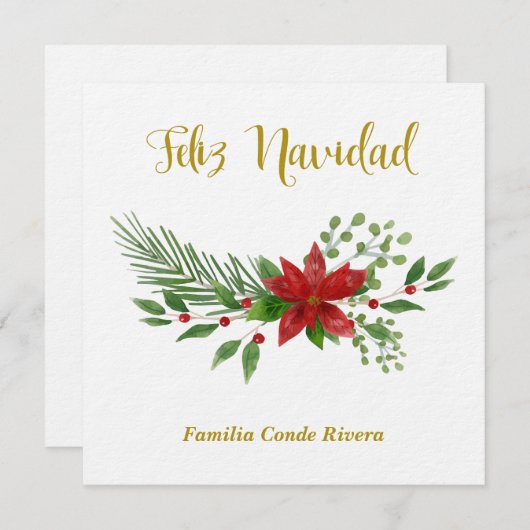 フェリシタチオンナビデニャアンエスパニョールコンディゼニョフローラ シーズンカード (正面/裏面)