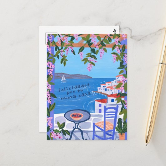 フェリシダデスポールヌエヴァカーサシービューアート ポストカード (正面/裏面インサイチュ)