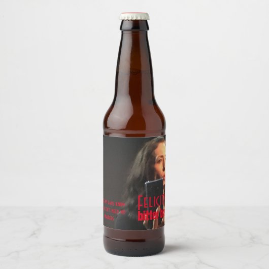 フェリシティの苦いビール醸造ラベル ビールラベル (正面)