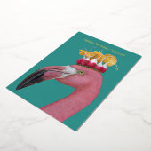 フェリシティ誕生日フォイル5" x 7"フラットカード 箔招待状 (回転した状態)