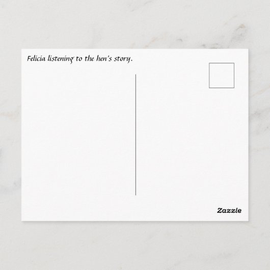 フェリシ聞アは鶏の話Kay Nielsenへ ポストカード (裏面)
