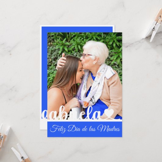 フェリスディアデラスマドレスアブエラフラットグリーティングカード カード (正面/裏面インサイチュ)