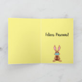 フェリスパスクアスイースタースペインの顔マスクバニー シーズンカード (内部)