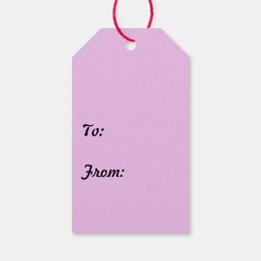 フェリスフィエスタススノーフレーク深いパープルギフトラベル ギフトタグ (裏面)