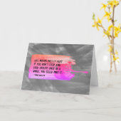 フェリスフェラーライフムーズかわいらしファスト引用文空白の カード (黄色い花)