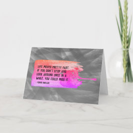 フェリスフェラーライフムーズかわいらしファスト引用文空白の カード