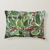 フェリスペインのス・ナヴィダホリー葉とレッドベリー アクセントクッション (裏面)