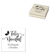 フェリスペインのズナビダッド引用文タイポグラフィ&ホリー ラバースタンプ (押印)