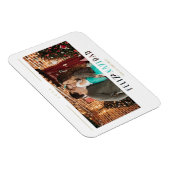 フェリスペインのズ・ナヴィダッドモダンタイポグラフィ写真 マグネット (右側)