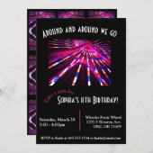 フェリスホイールアミューズメントパーク誕生日招待状 招待状 (正面/裏面)