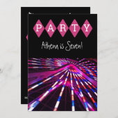 フェリスホイールカーニバル誕生日招待状 招待状 (正面/裏面)