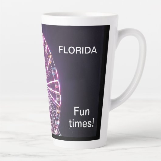 フェリスホイールライトフロリダータイムおもしろい カフェラテマグ (右)