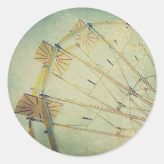 フェリスホイールヴィンテージプリント ラウンドシール