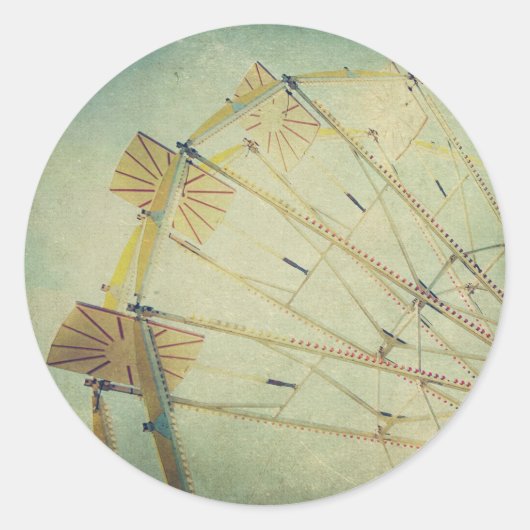 フェリスホイールヴィンテージプリント ラウンドシール (正面)
