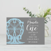 フェリスホイール誕生日ヴィンテージカントリーフェアカーニバル 招待状 (スタンド正面)