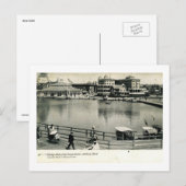 フェリスホイール、ウェスリー湖、アスベリーパーク、NJヴィンテージ ポストカード (正面/裏面)