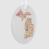 フェリス州ユニバーシティミシガンシェイプ オーナメント (正面)