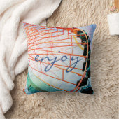 フェリス楽しむホイールローラーコースターカーニバル写真 クッション (ブランケット)