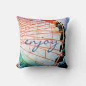 フェリス楽しむホイールローラーコースターカーニバル写真 クッション (正面)