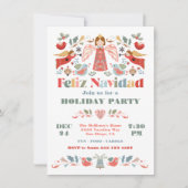 フェリス・ナビダットエンジェル メキシコのクリスマスパーティー 招待状 (正面)