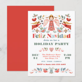 フェリス・ナビダットエンジェル メキシコのクリスマスパーティー 招待状