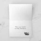 フェリス・感謝祭カードによる最初の感謝祭 シーズンカード (内部)