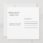 フェリズアーニョヌエボ書エレガント道台本の写真 カード (裏面)