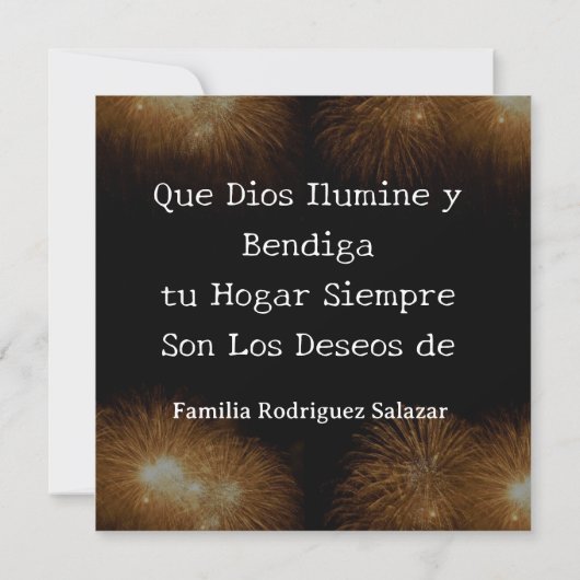 フェリズアーニョヌエボ書モダン道台本の写真 カード (裏面)