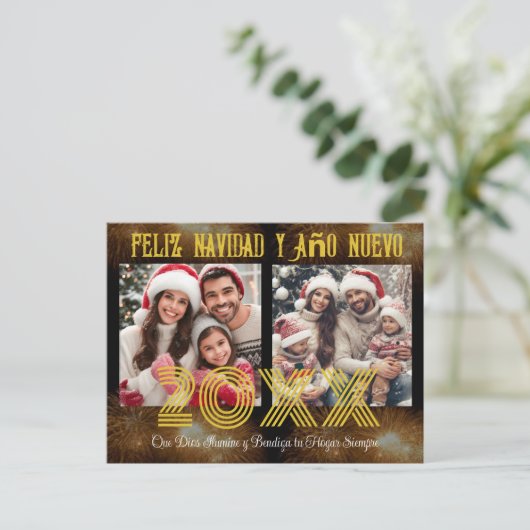 フェリズアーニョヌエボ書モダン道台本の写真 ポストカード (スタンド正面)