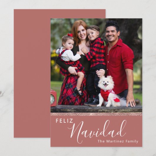 フェリズカスタムナビダッドバラワンフォト金ゴールド シーズンカード (正面/裏面)