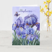 フェリズクスペインのムプレアノスアイリスガーデン誕生日 カード (黄色い花)