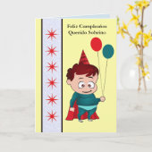 フェリズクンプレーニョスケリドソブリノ カード (黄色い花)