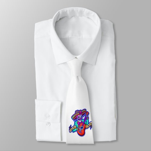 フェリズディアデミュエルトス遊スケルトンのギター ネクタイ (タイ)