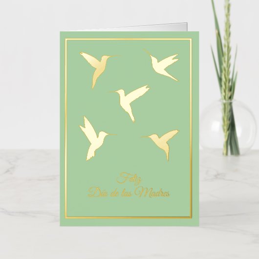 フェリズディアデラスマドレスカード 箔グリーティングカード (正面)