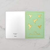 フェリズディアデラスマドレスカード 箔グリーティングカード (外側レイダウン)