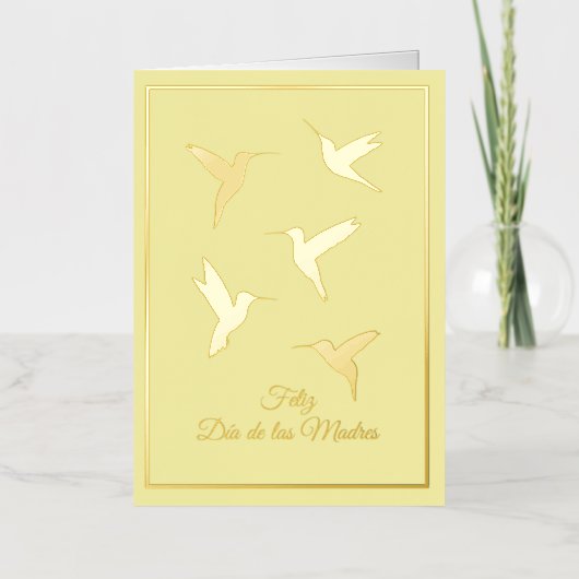 フェリズディアデラスマドレスカード 箔グリーティングカード (正面)