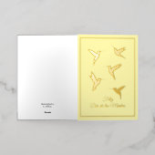 フェリズディアデラスマドレスカード 箔グリーティングカード (外側レイダウン)