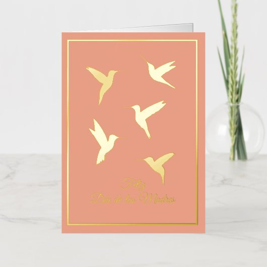 フェリズディアデラスマドレスカード 箔グリーティングカード (正面)