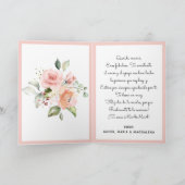 フェリズディアデラスマドレス母の日フローラ写真 カード (内部)